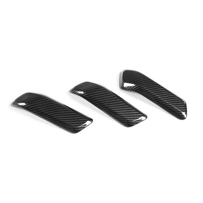 3Pcs Car Inner Door Handle Cover Trim Sticker for Land Rover Defender 110 2020-2023 Interior Pull High-Version Carbon