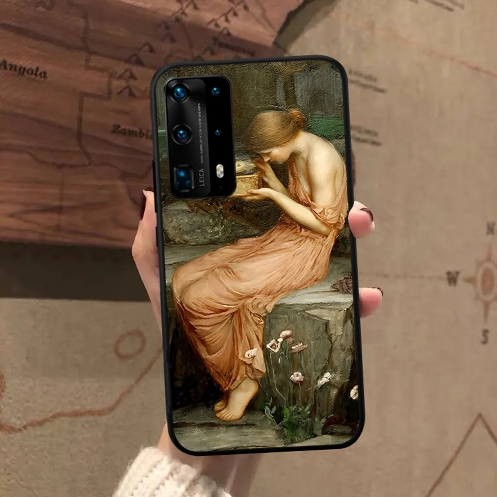 Custodia per telefono John William Waterhouse per Huawei P 8 9 10 20 30 40 50 Pro Lite Psmart Honor 10 lite 70 Mate 20lite