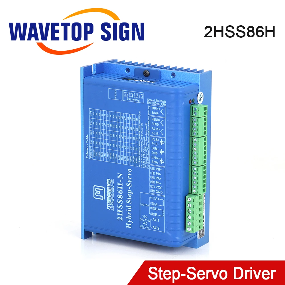 

SignkoRay JMC 2 фазы 24-75 В переменного тока 30-110 В постоянного тока шаговый сервопривод с замкнутым контуром 2HSS86H для гравировального станка с ЧПУ с двигателем NEMA34