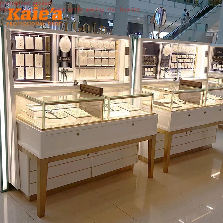 

Customize OEM Jewellery Shop Display Wholesale Cheap Display Cabinet and showcase for Jewelry Shop Design