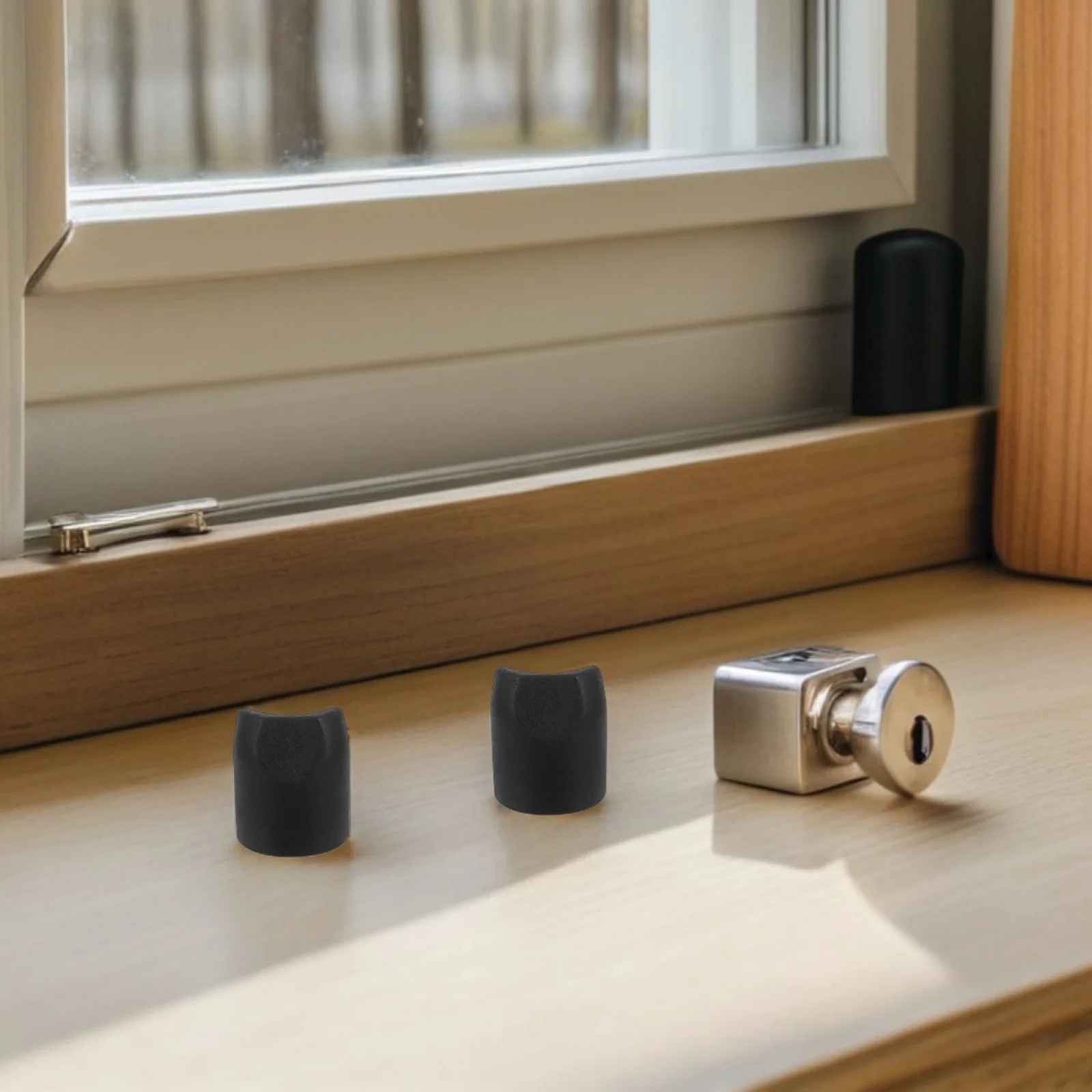 

50Pcs Non Marking Leg Caps Folding Chair Accessories Heavy Duty Stability Plugs Easy Maintenance Black Finish Chair Leg Glides