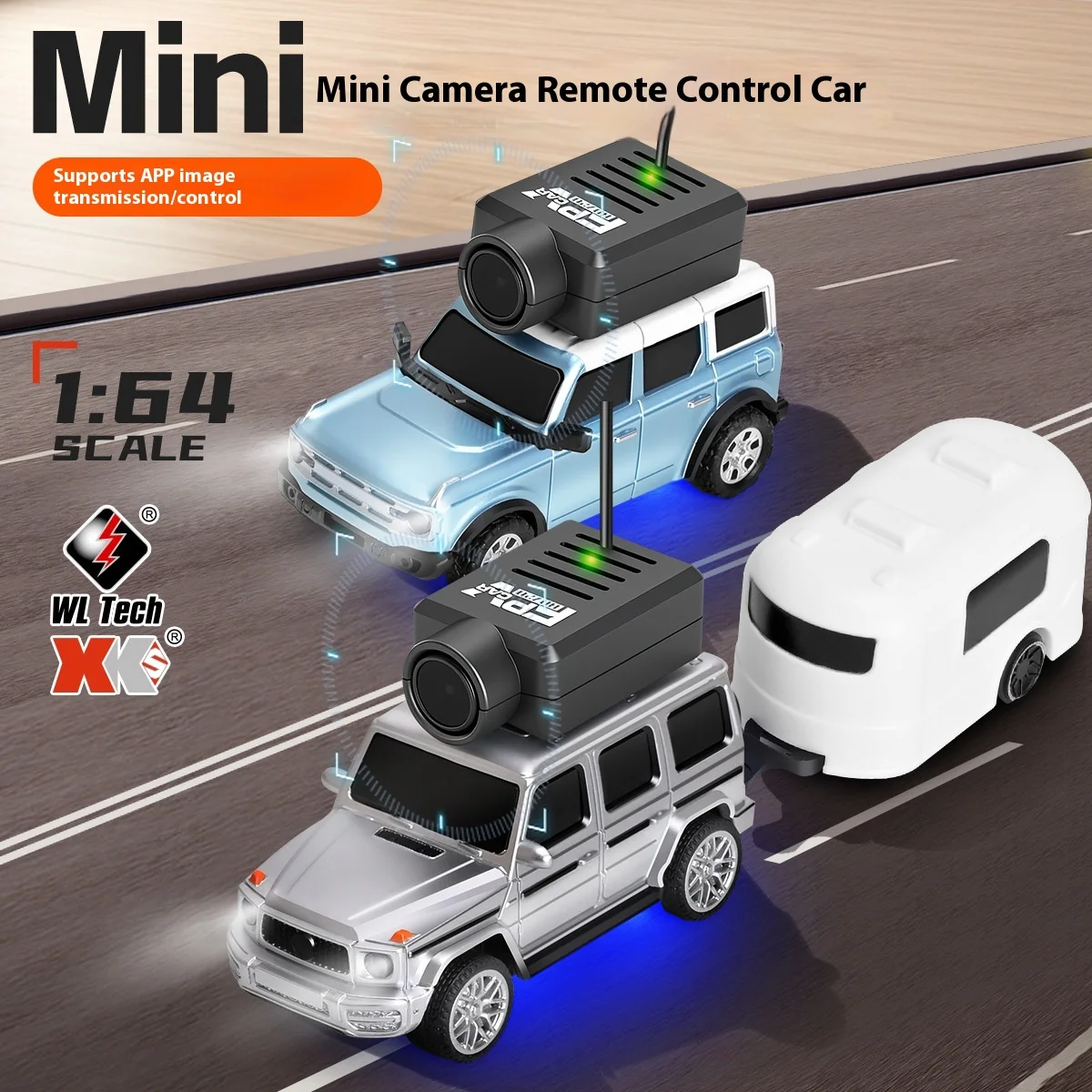 

WL TECH 1:64 FPV RC Car с HD Cam WiFi APP Control 2,4 ГГц RTR Alloy Drift Chassis Перезаряжаемая мини-модель игрушки с дистанционным управлением
