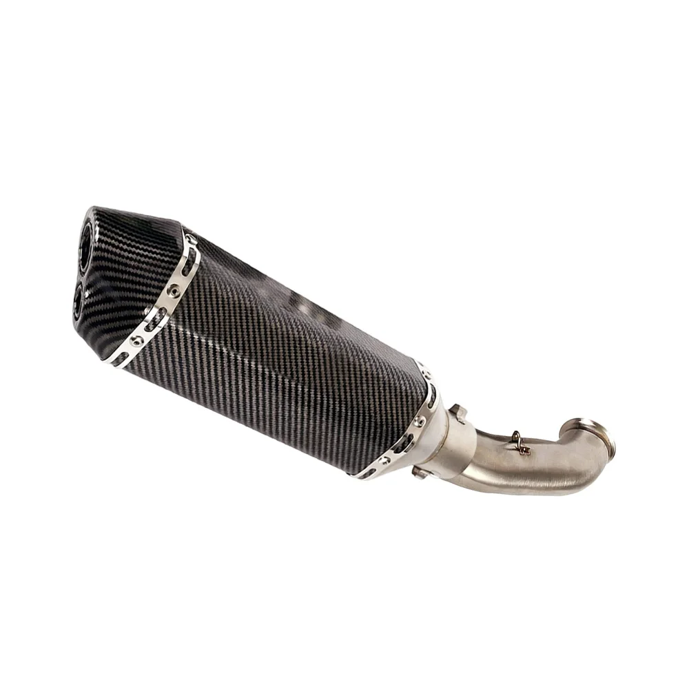 Für DUKE 390 RC390 125 250 2017-20 Auspuffrohre Auspuffsysteme Mittelrohr Schalldämpfer Modifiziert – Detail 11