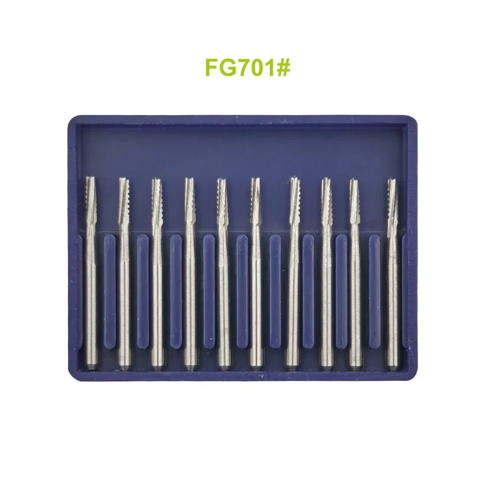 Dental Carbide Burs FG700 FG701 FG702 6pcs/box FG 1.6mm Surgical Endodontic Tungsten Burs Bone Cutters Drill Dental Tools