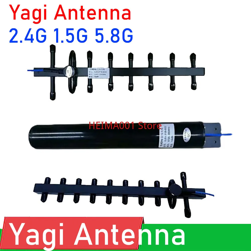 

1.5G 2.4G 5.8G Yagi Antenna 12dB 10DB High Gain FOR 2.4GHZ WIFI Amplifier 1575MHZ GPS Beidou UAV Drone Antenne