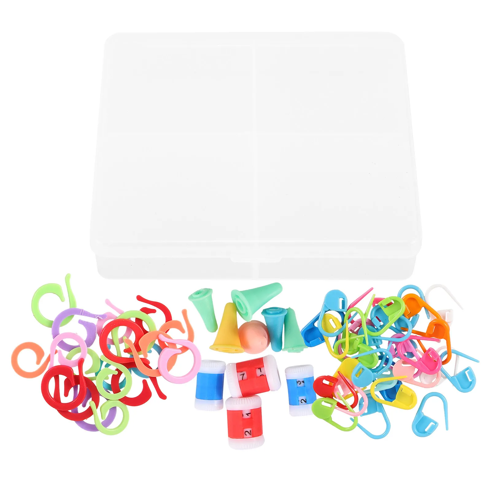 60Pcs Smooth Plastic Crochet Stitch Markers for Knitting and Crocheting Marking Pattern Rows Increases Decreases Mistakes DIY