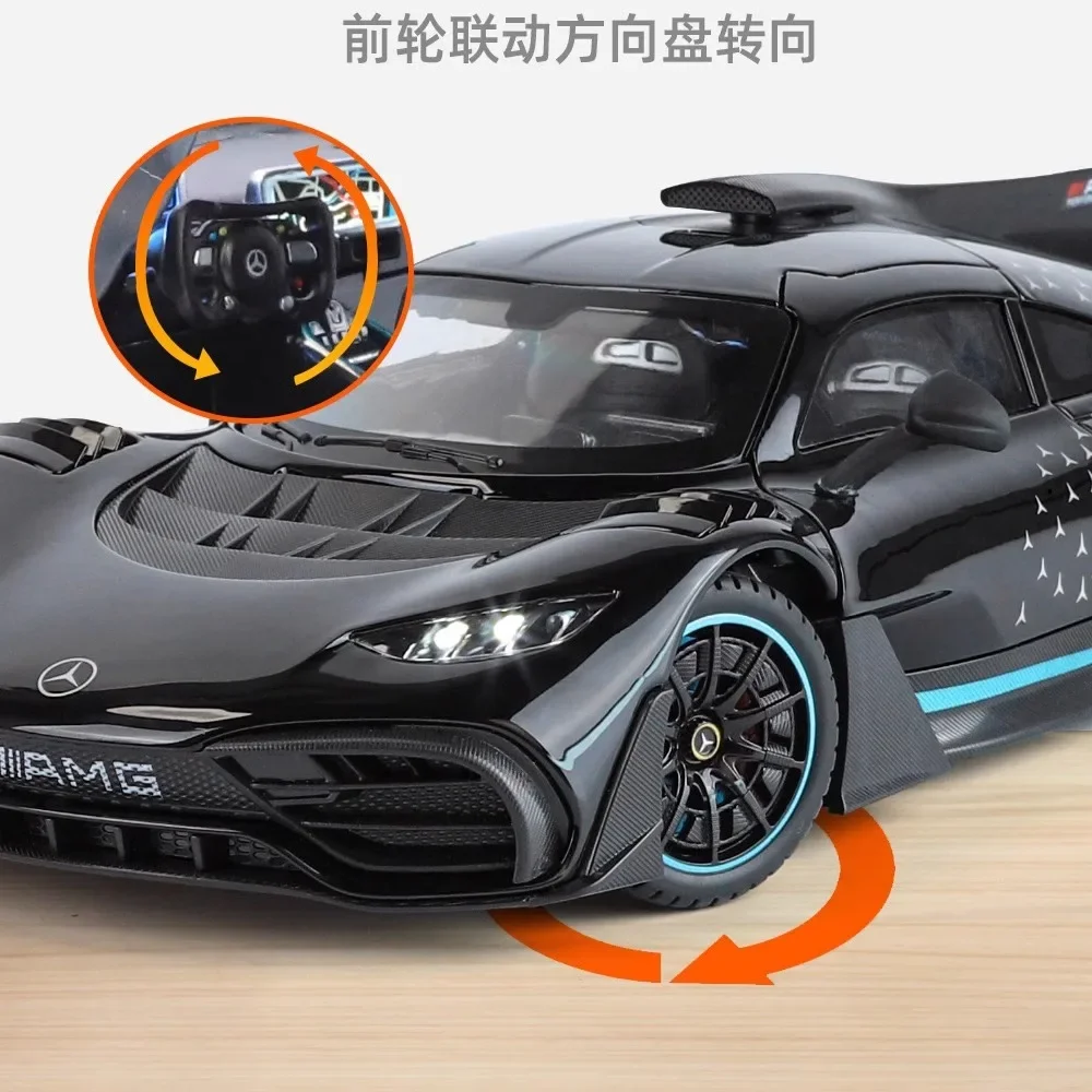 1:18 amg um carro de liga diecasts veículos de brinquedo metal modelo de carro de brinquedo som e luz coleção crianças brinquedo diecast 1/18