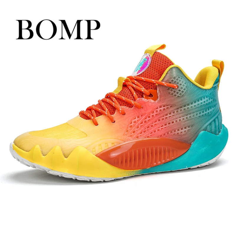 Trends Fluorescence Men's Basketball Shoes 2024 High Quality  Basket Sneakers For Women Professional Women's Sports Sneakers