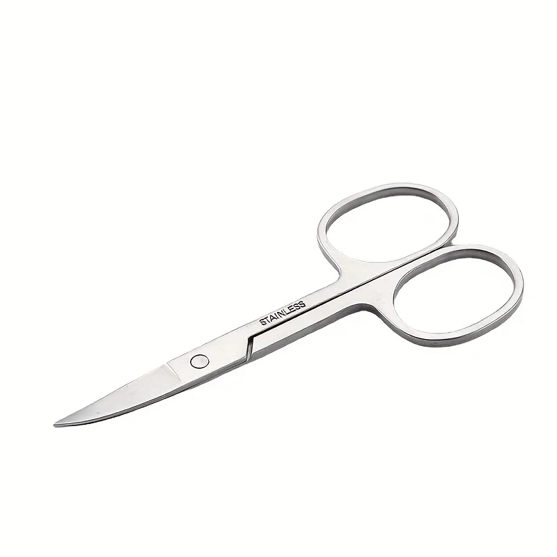Stainless Steel Nose Hair Scissors, Small And Portable, Perfect For Grooming Anytime, Easy To Clean, Great Value For Money.