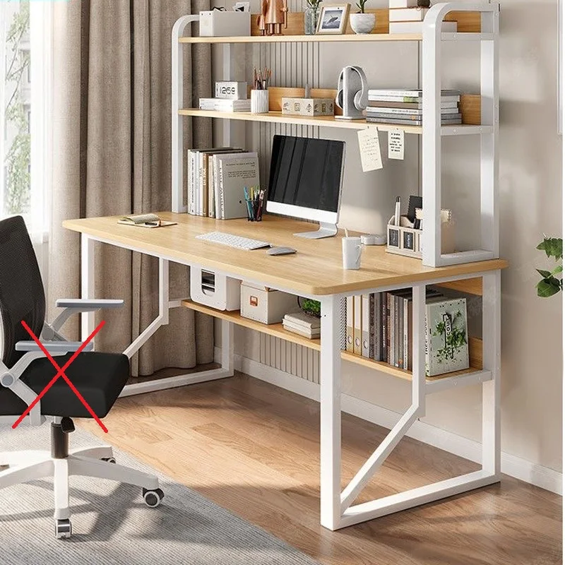 

Computer Study Desk With Storage Bookshelf Office Workstation Organizer Desk for Home Students Professionals Length 100cm