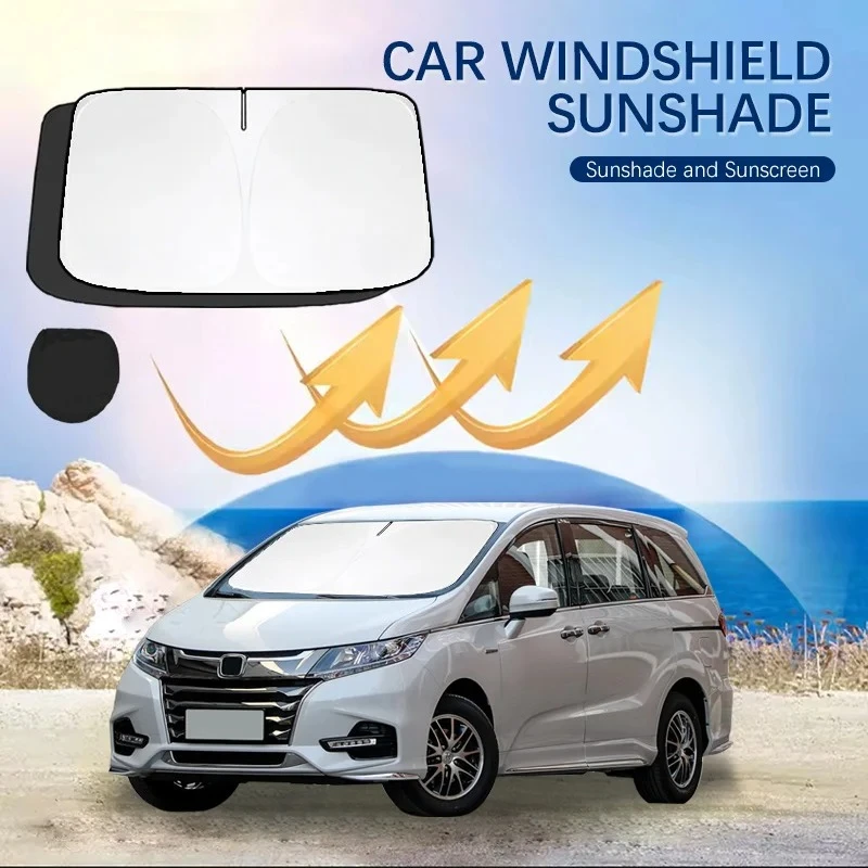 

Car Windshield Sun Shade Covers for Front Window Sunscreen UV Parasol For Honda Odyssey rb3 rl3 rl4 rc1 Summer Car Accessories