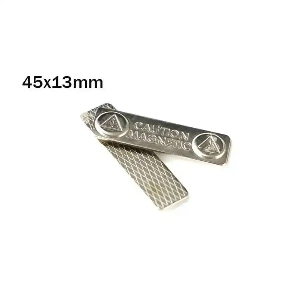10 Stück selbstklebende Namensschild-Magnet aus Metall, stark magnetisch, Namensschild, Ausweishalter, Verschlusshalter, Kartenanhänger,