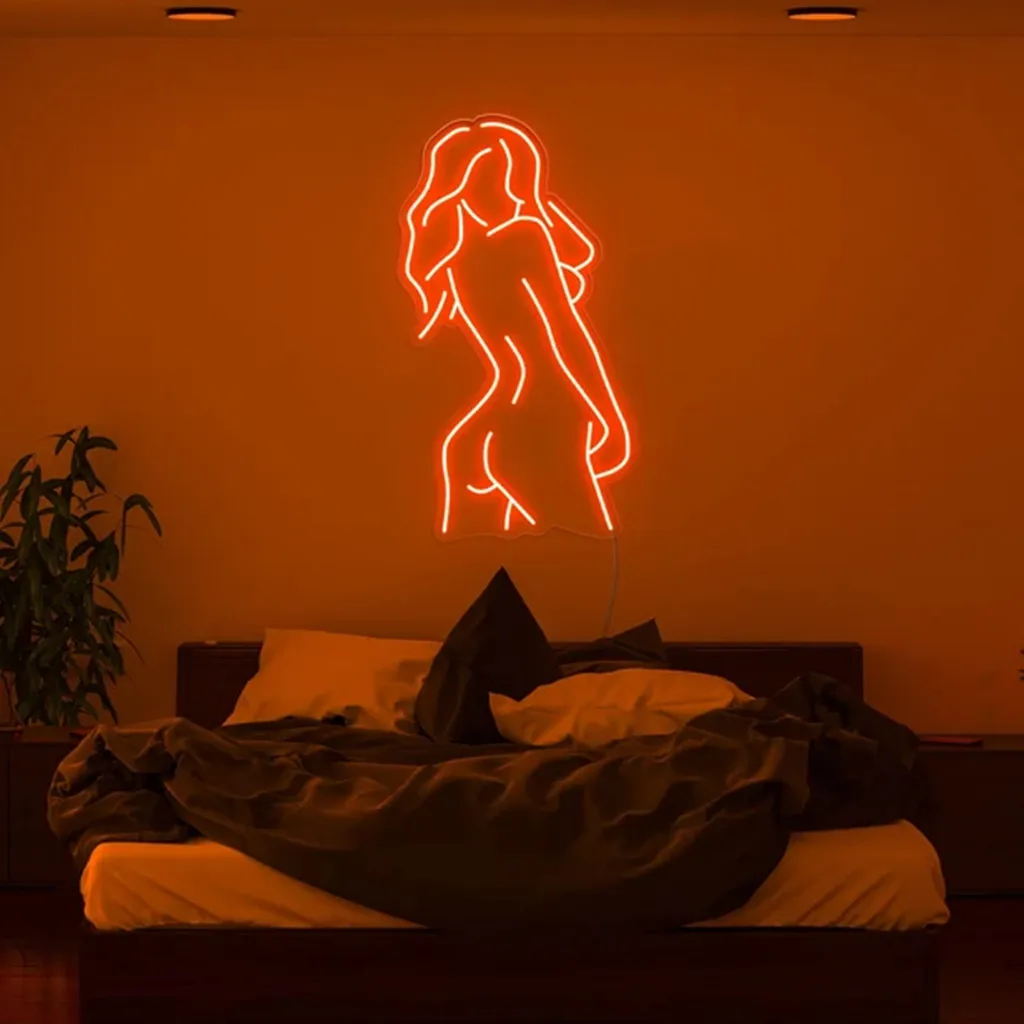 

Girl Custom Neon Sign Female Body Led Neon Sign, Woman Body Shape Art Light Decoration, Modern Home Bedroom Wall Neon Light