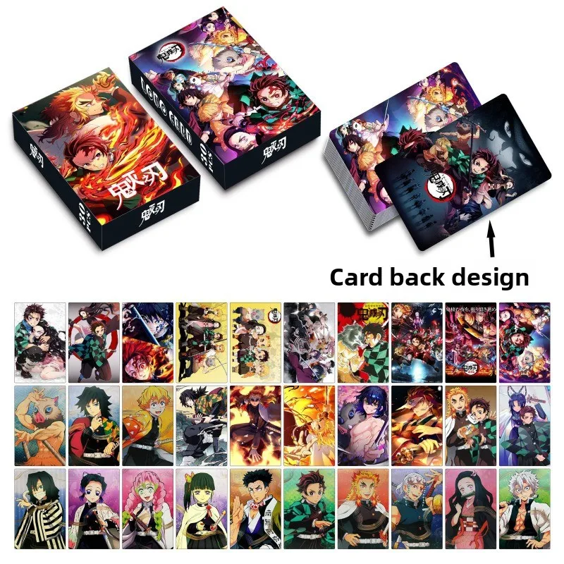 30PCS ghost animation around 30 double-sided LOMO card HD boxed small card greeting card collection card gifts