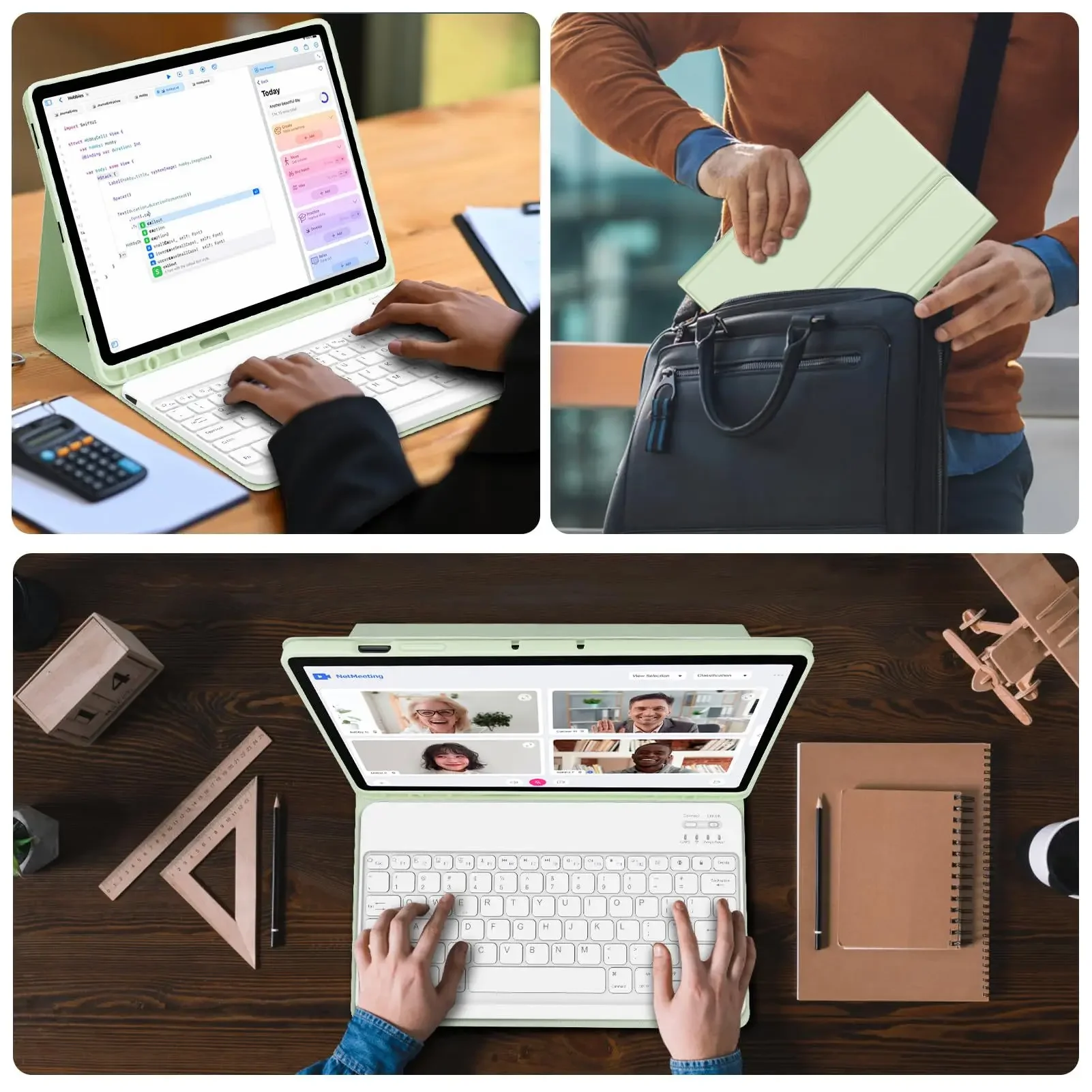 NOWOŚĆ dla Samsung Tab S8 S9 S10 Plus 10'' Keyboard Case S7 FE A9 A8 A7 Tablet Cover Shockproof Kickstand Smart Leather with Mouse