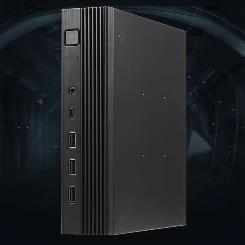 HTPC-バックマウント付きHTPCITXケース,TX06タイプデスクトップケース