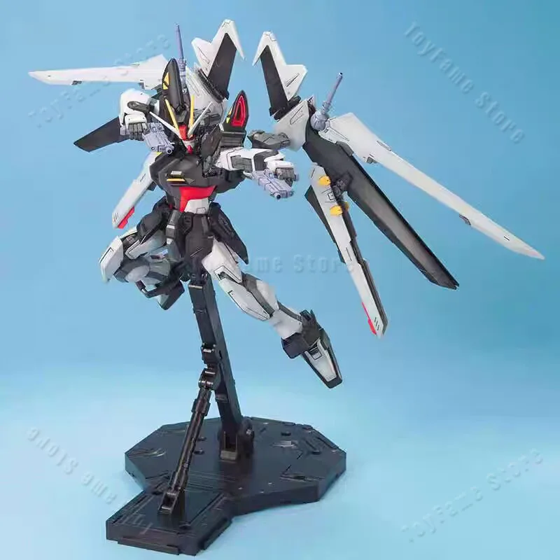 

[In Stock] Bandai 1/100 MG Strike Noir Dark Strike Gundam Anime Character Mobile Figure Assembly Set