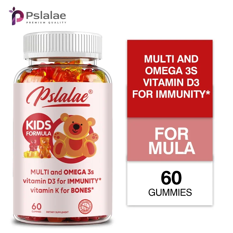 

Children's Multivitamin Gummies - Boosts Immunity and Supports Brain Health - with Vitamin C, Omega-3 Fish Oil