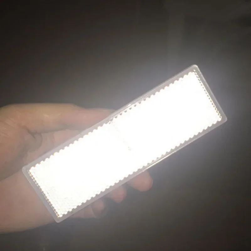 مستطيل عاكس تحذير لوحة ملصق مقاوم للماء ليلة السلامة القيادة سيارة البلاستيك عاكس علامة ملصقات اكسسوارات السيارات #5