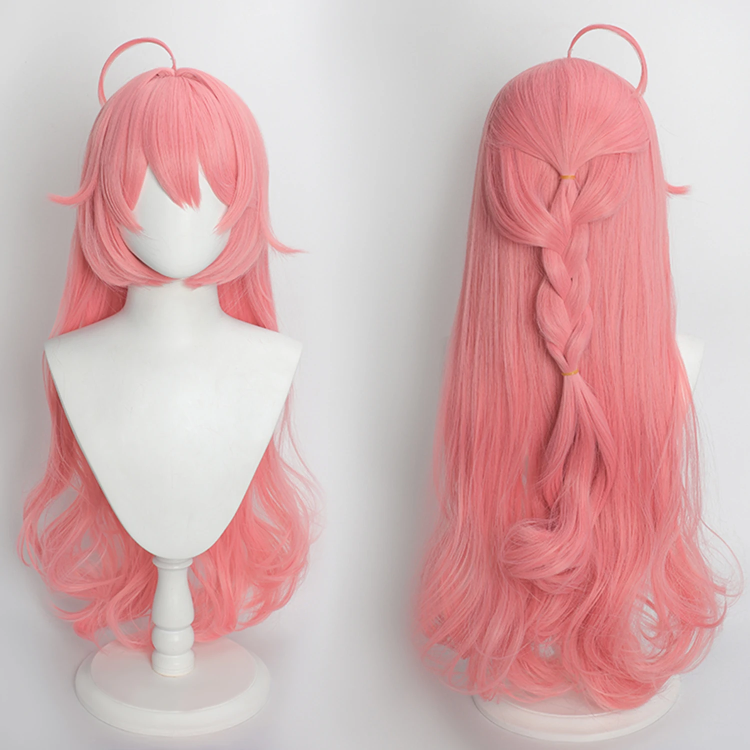 

Длинный розовый вьющийся синтетический парик для косплея, аниме, парик для ролевых игр, термостойкий парик для женщин и девочек, косплей