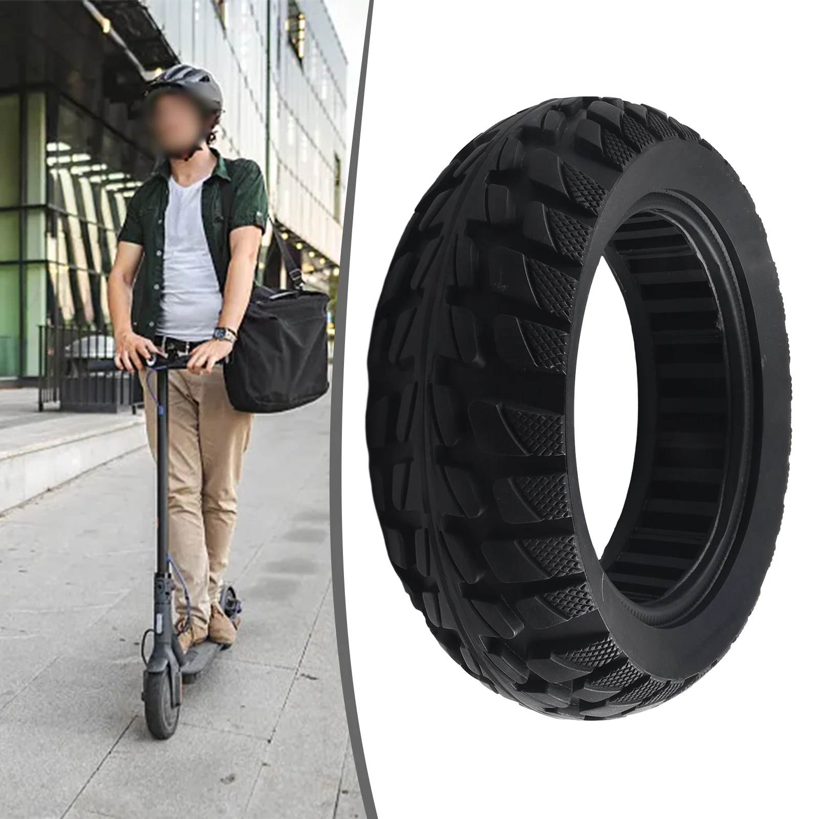 

10 Inch 10x2.70-6.5 Solid Tire 70/65-6.5 Uni-versal Explosion-Proof NonPneumatic-Tyre For Electric Scooter Self-balancing Car