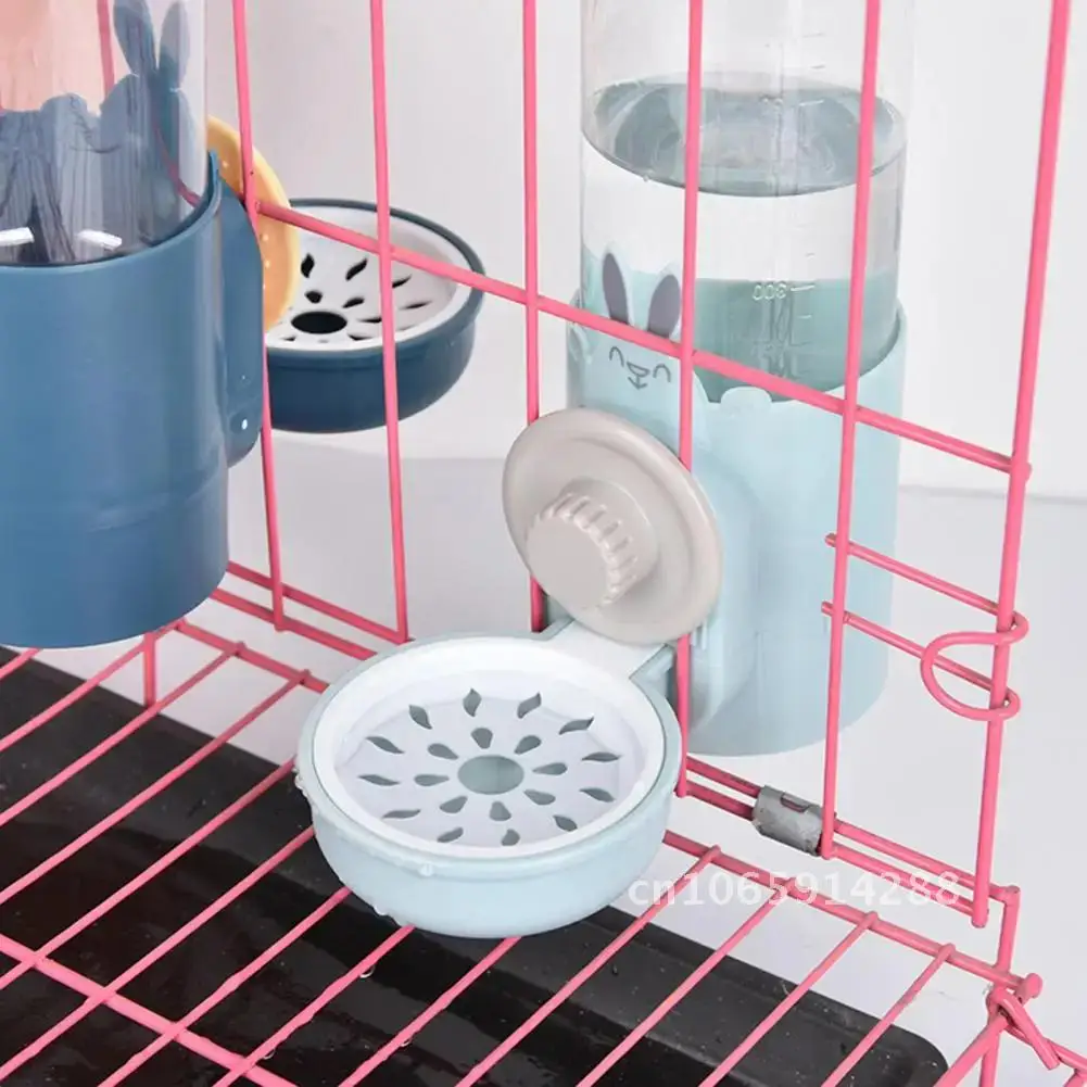 500ml Water Rabbit Automatic Feeder Hangable Removable Small Dispenser Doggy Cat Squirrel Hanging Cage Supplies Water view 5