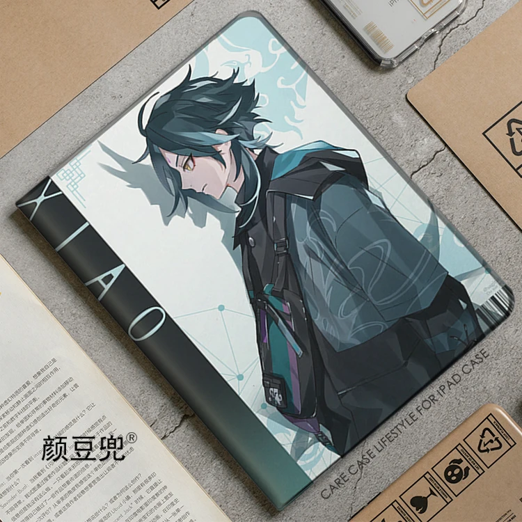 Casing dampak XIAO Anime Genshin untuk iPad Air 4 5 10.9 Mini 5 6 untuk 2022 12.9 casing silikon mewah untuk iPad Air 4 5 10.9 inci