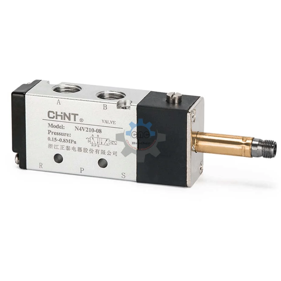 4v210-08 CHNT Better Quality Type Pneumatic Electric Solenoid Valve Directional Control Air Magnetic Valve 12V 24V 220V 4v210