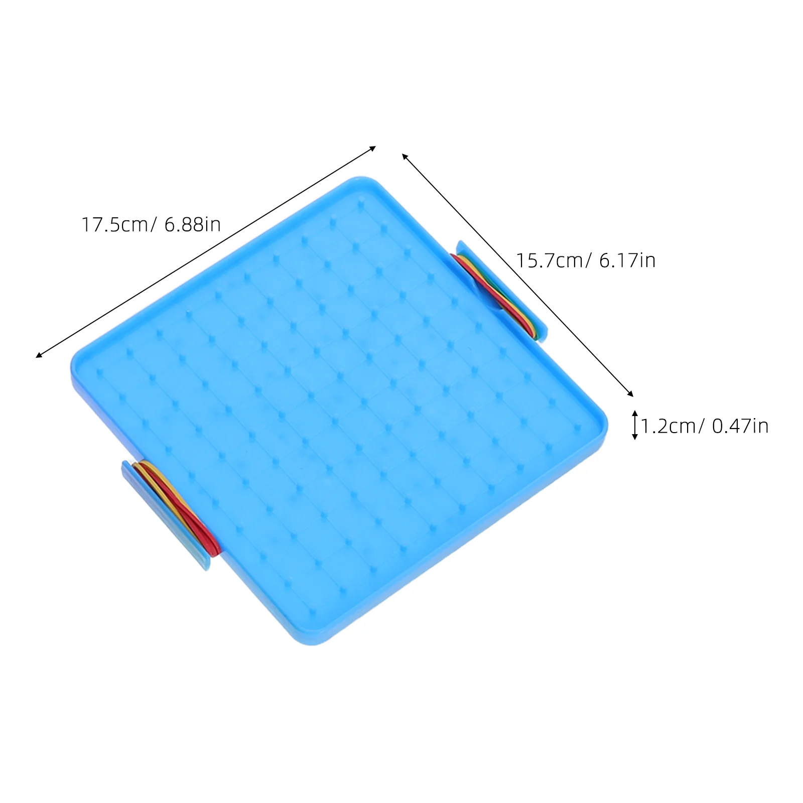 4 Sets Mathematics Teaching Nail Board Brain Teaser Toy Kids Learning Tools Double Sided Stem Geoboard Array Block Geometry