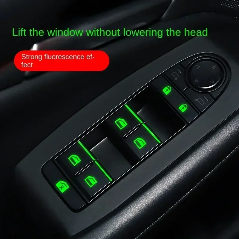 

Luminous Car Window Stickers - Fluorescent Night Decals for Buttons/Switches (Auto Accessories) (Glow)