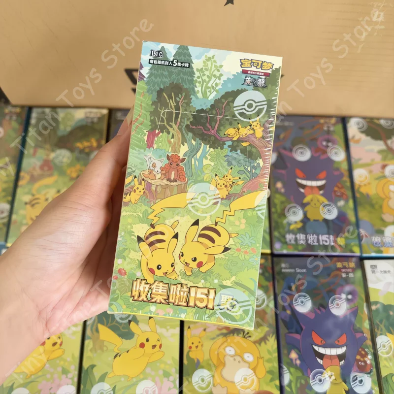 

NEW PKM PTCG TCG Scarlet & Violet Series 151 Full Collection Cards, Simplified Chinese Blind Box Version trading Fans kids Gift