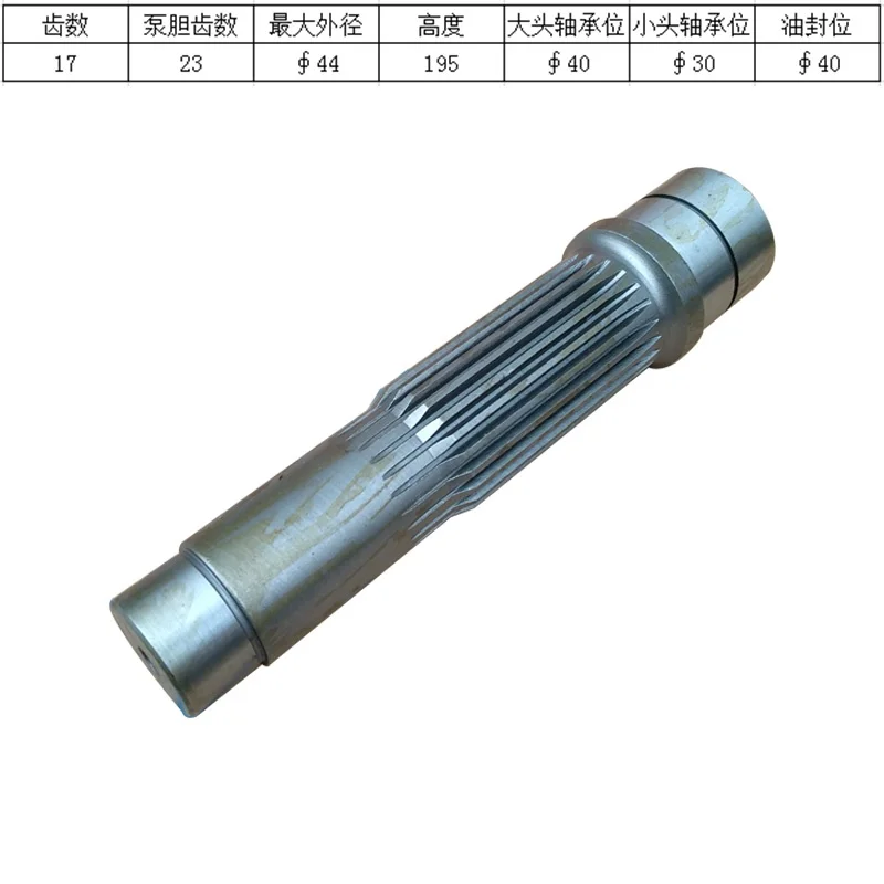 

Подходит для Hitachi ZX120-7 135US-6 экскаватора, мотор-редуктор, вал насоса/вал двигателя, 17/23 зубьев