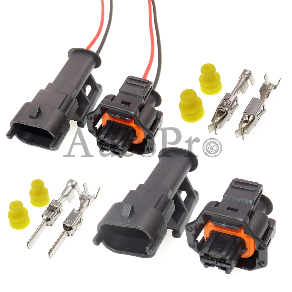 

1 Set 2 Hole 1928403874 1928404226 Auto Starter Camshaft Sensor Waterproof Plugs Car Fuel Spray Nozzle Wiring Socket