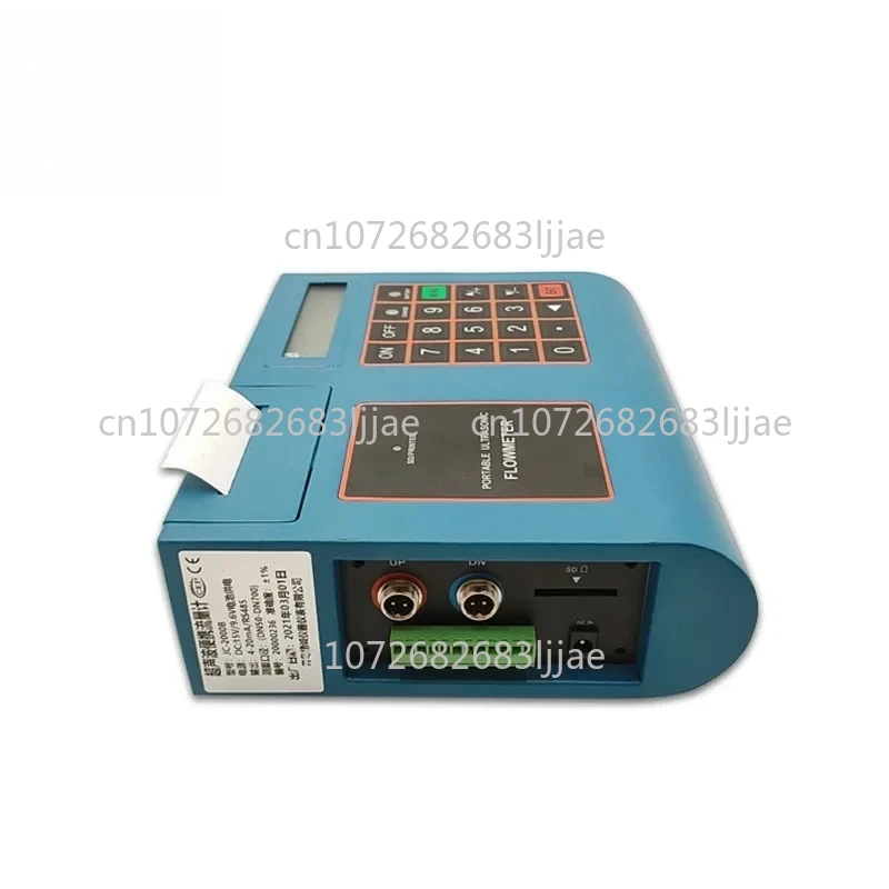 

Ultrasonic flowmeter split to quickly detect pipeline velocity and flow monitoring flowmeter