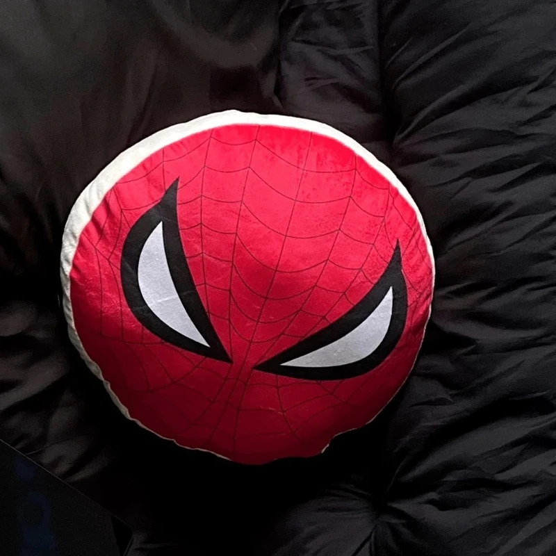 

40cm Avengers Iron Man Round Pillow Doll Q-Version Spider Man Plush Pillow Captain America Shield Cushion Xmas Brithday Gift