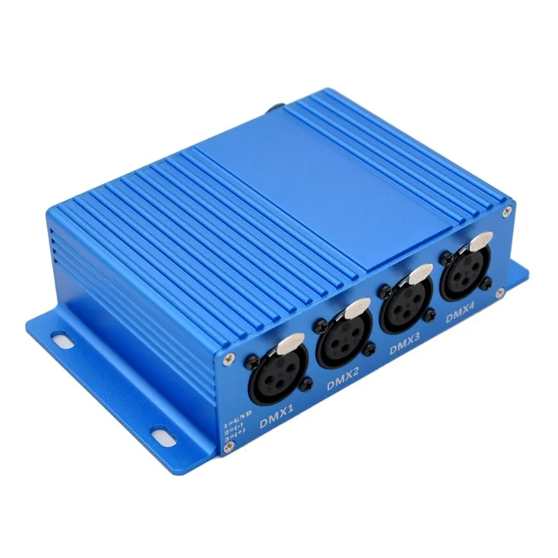 DMX 512 4 Way Professional Stage Light Control Device Ethernet Receive Signal