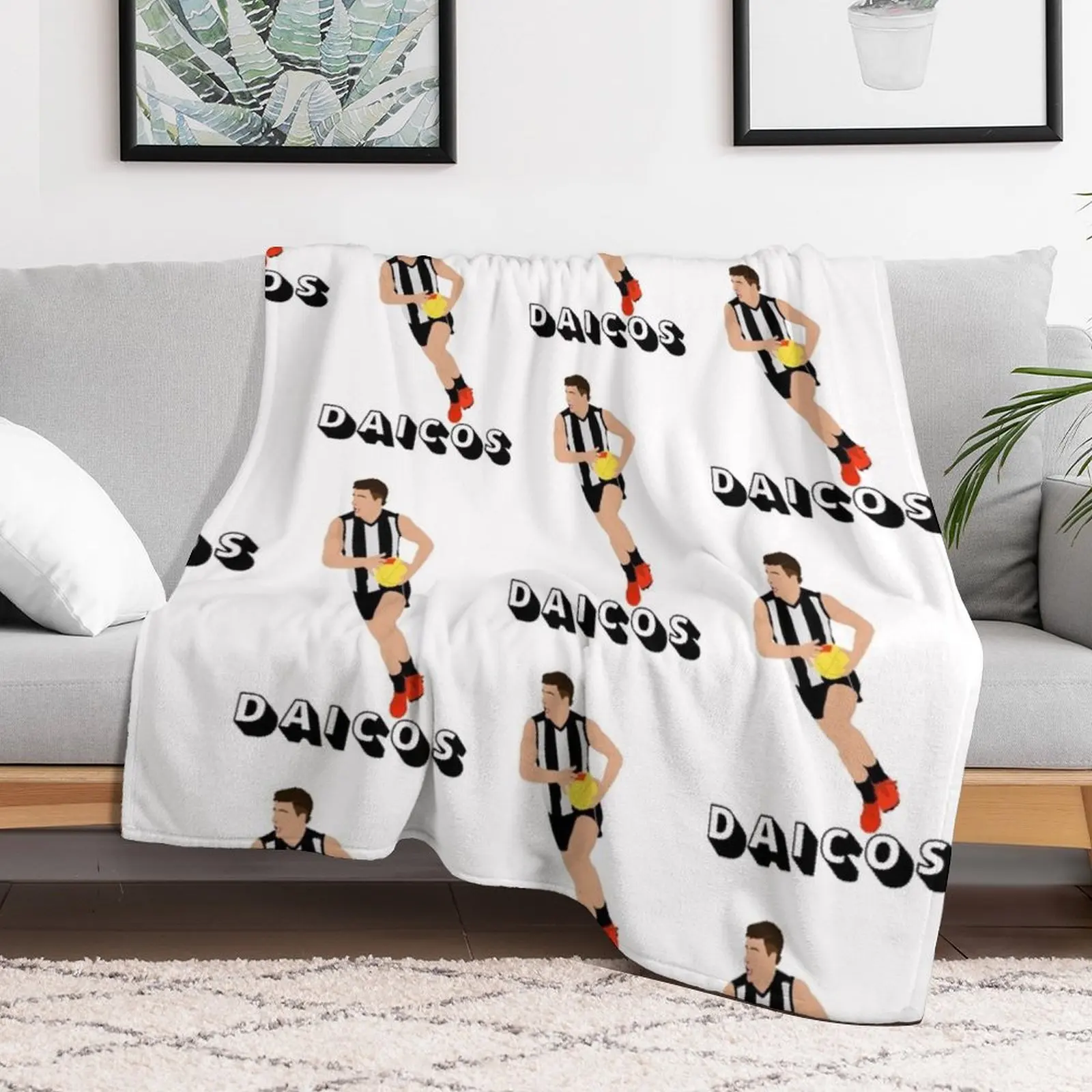 Daicos Collingwood Throw Blanket Tourist Sofa Throw Blankets