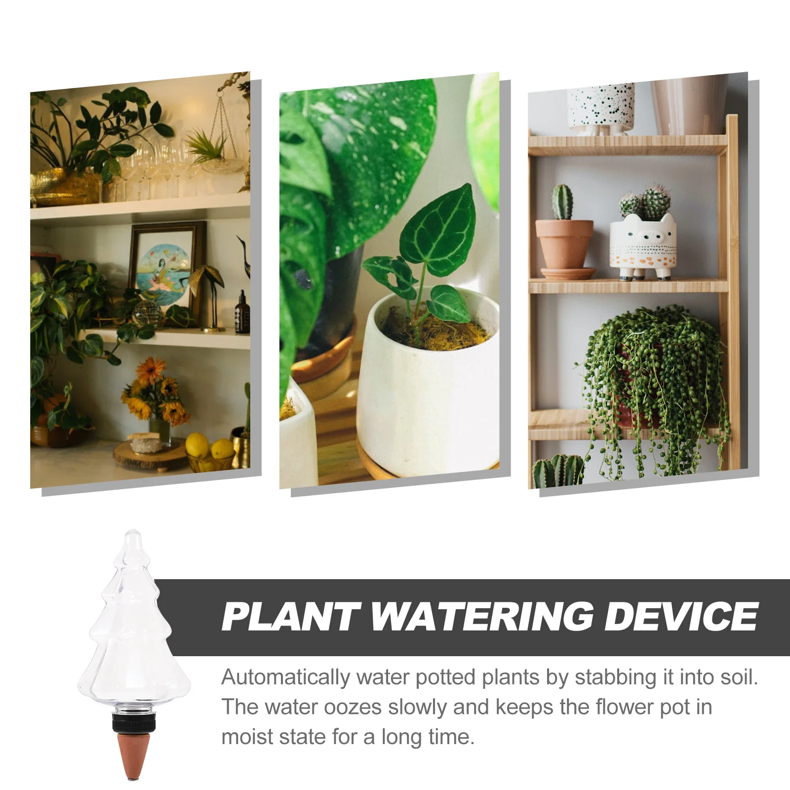 

Creative Christmas Tree Plant Watering Device Self Watering Spike for Potted Plants Indoor Gardening Automatic Plant Waterer