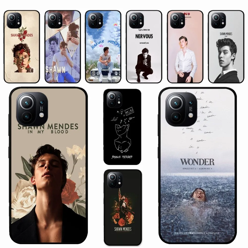 Singer S-Shawn M-Mendes Phone Case For Xiaomi Mi 5X 8 9 10 11 12 lite pro 10T PocoX3pro PocoM3 Note 10 pro lite