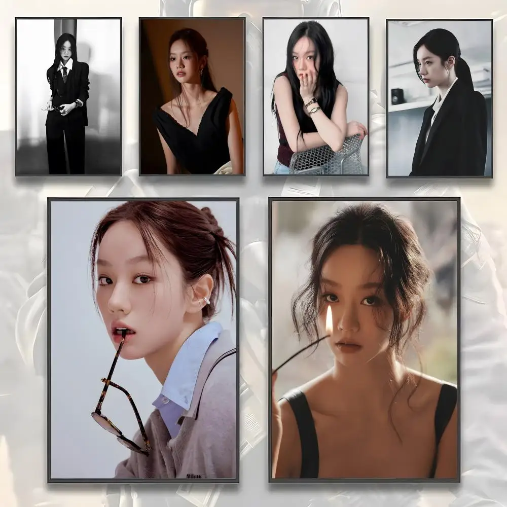 

Korean Star L-Lee Hyeri Poster Premium Aesthetic Waterproof for Living Room Bar House Decor Modern Wall Art Sticker Best Gift