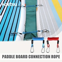 KOETSU Paddle Board Link Straps 2-Pack TPU Material 304 SS Connector Ring Quick Clip D Ring Fix for Inflatable SUP Seat Kayak