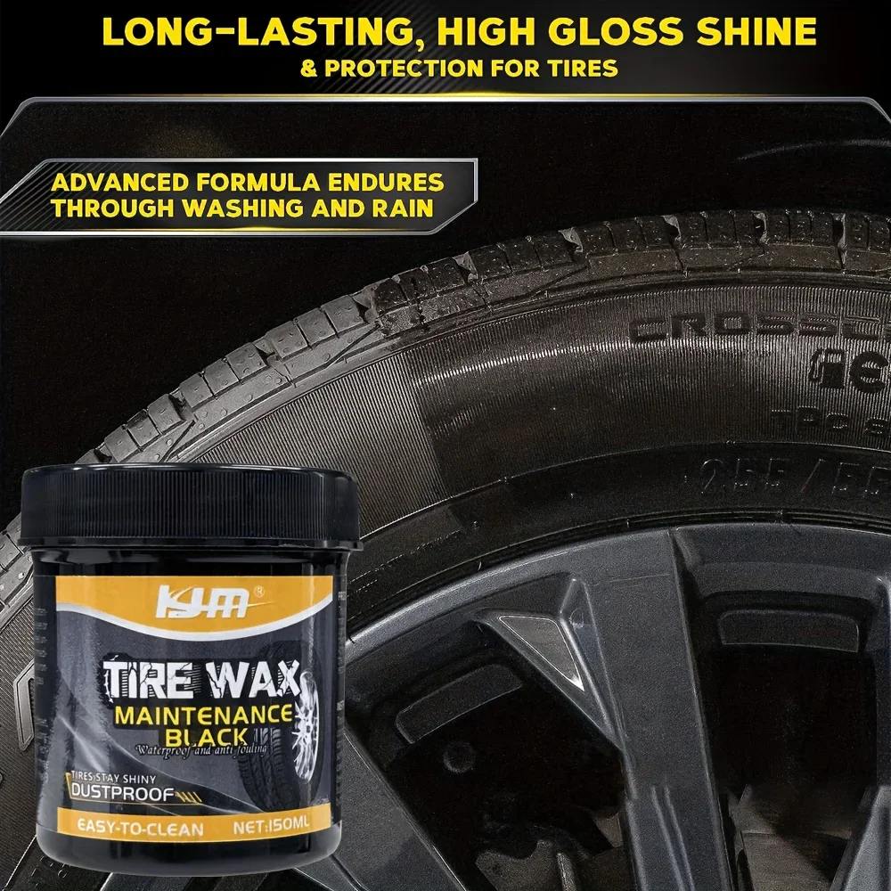 Tire Coating Wax Car Tire Retreading And Film Plating Cream Shiny Paste For Rubber Parts Waterproof Wax With Non-Foaming