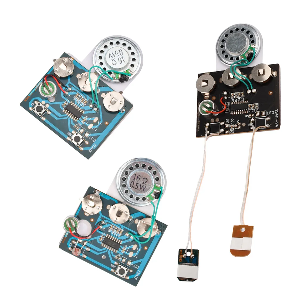 30S Sound Voice Music Recorder Board Photosensitive Sensitive Key Control Programmable Chip Audio Module for Greeting Card DIY