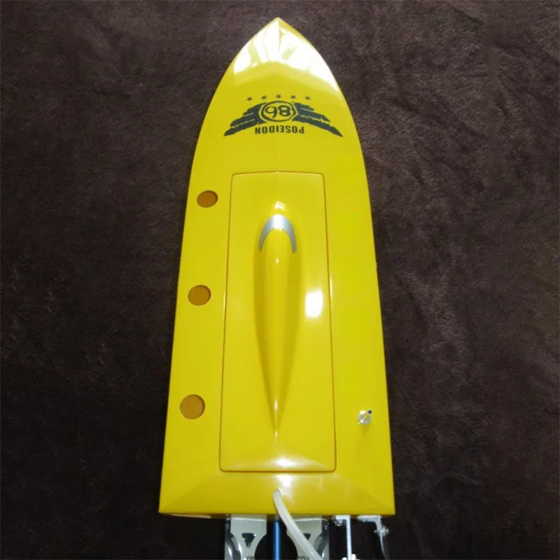 MONO2 RC Small O Boat Model Non Sinking and Anti Overturning Upgrade Version Two Leaf Copper Paddle Yellow Ship Model