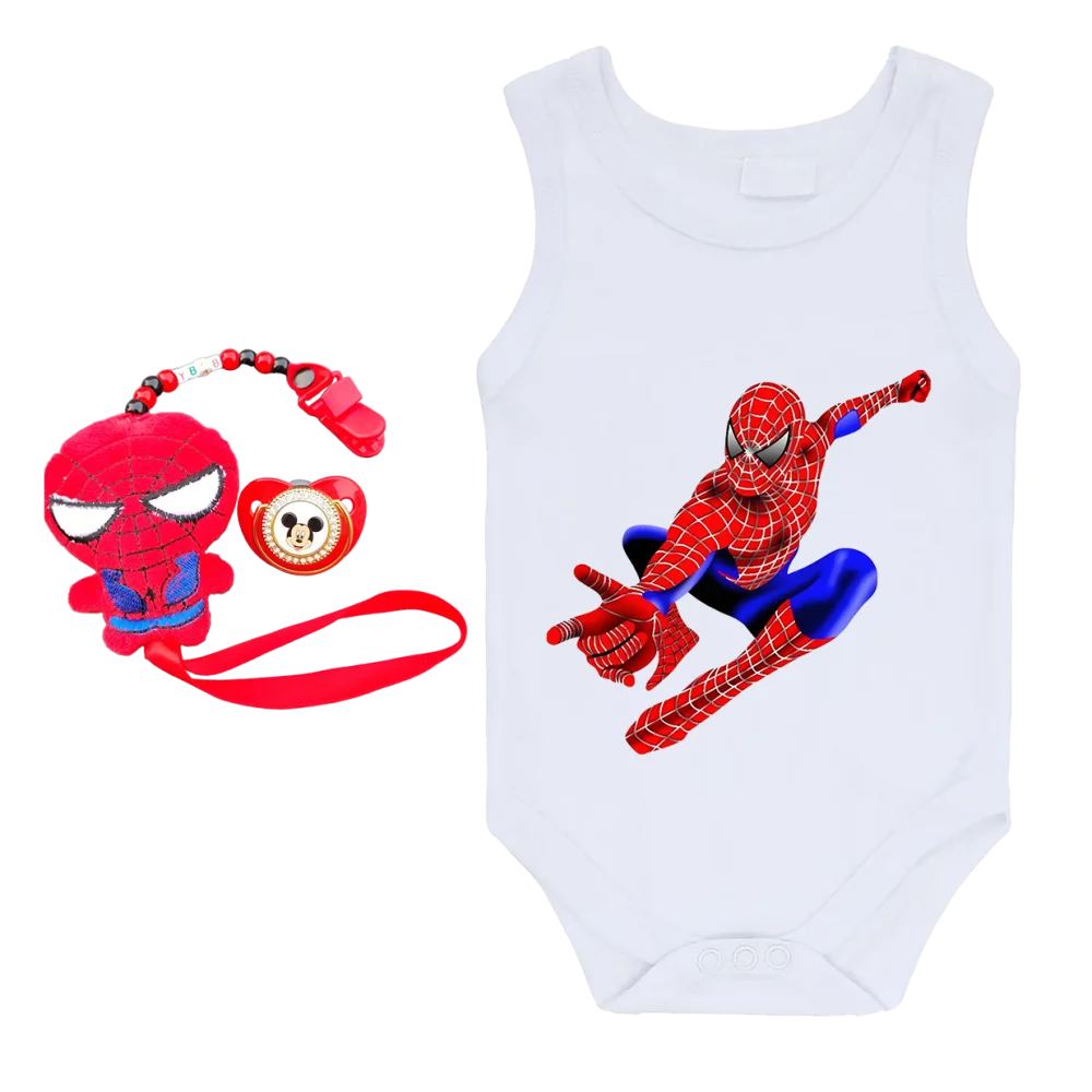 

Милый комбинезон для ползания с мультяшным персонажем, держатель для соски Baobao, помогает облегчить зубную боль у малышей, успокаивает нервные и раздражительные младенцы.