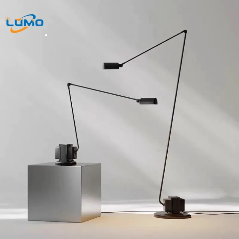 

Italian Design Iron Art Long Arm Floor Lamps LED Industrial Adjustable Standing Lights Living Room Kitchen Restaurant Bedroom