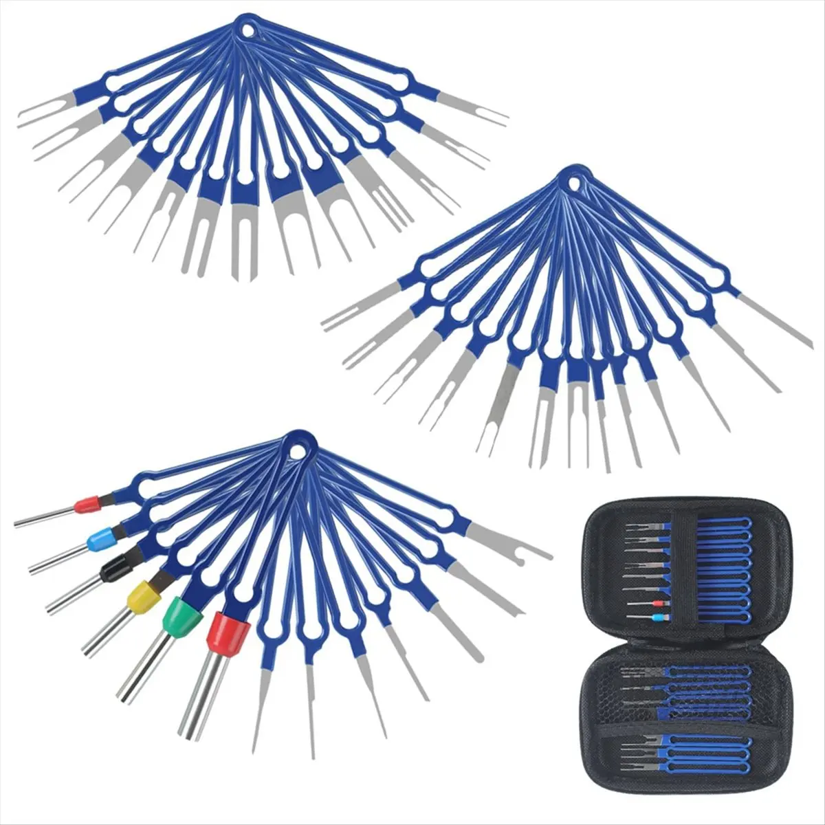 AB45 39Pcs Terminal Removal Tool Kit - Pin Extractor Tool Terminal Ejector Kit for Cars and Most Connector Terminals