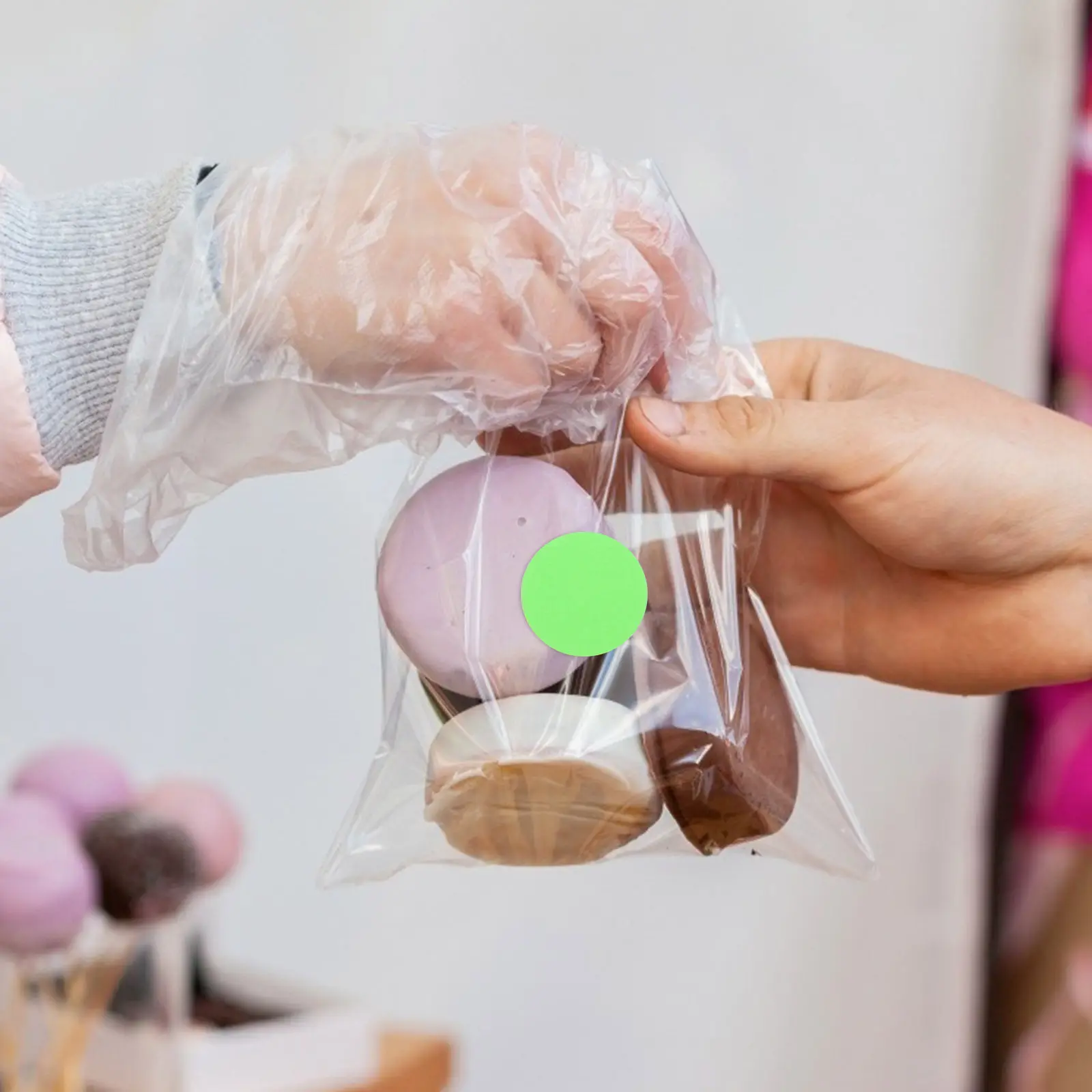 

Bright Dot Stickers Fluorescent Self-Adhesive Decals for Scrapbooking Journaling Gift Box Packing Bag Sealing Use