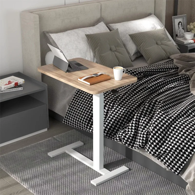 مكتب بجانب السرير منخفض التكلفة من المصنع مع طاولة قابلة للتعديل تعمل بالهواء المضغوط وتصميم مكتب الكمبيوتر الحديث #3