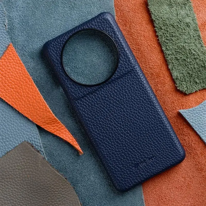 

Melkco Plain Cowhide Phone Case для Xiaomi 12S Ultra 12s Pro 12X 12S Металлический защитник объектива камеры Подлинная кожаная крышка